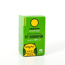 Цена за 2 шт. Дополнительный флакон-жидкость от комаров Комарофф, без запаха, 45 ночей