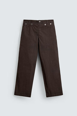 PANTAL?N RELAXED FIT BOLSILLO PETO / Marr?n - Zara фото 8