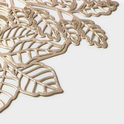 Цена за 12 шт. Салфетка сервировочная Доляна Ashberry, 3838 см, цвет золото  фото 4