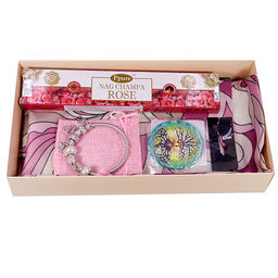 Набор для любимых женщин Шарф, браслет в мешочке, благовоние, подставка