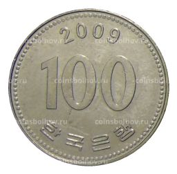 100 вон 2009 года Южная Корея