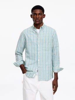 Camisa de lino y algod?n holgada - H&m фото 2