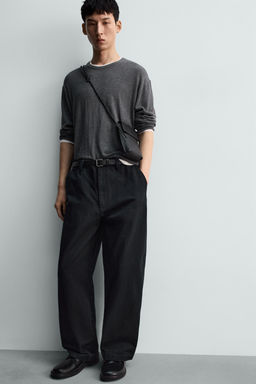 PANTAL?N JOGGER LAVADO SOFT / Azul / Gris - Zara фото 6