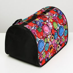 Сумка - переноскара для животных, каркасная, ПВХ, 46 х 28 х 29 см, микс цветов - Пижон фото 3