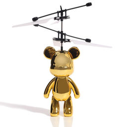 Супербол Мишка Флай, летает, работает от аккумулятора, цвет золотой - Автоград фото 2