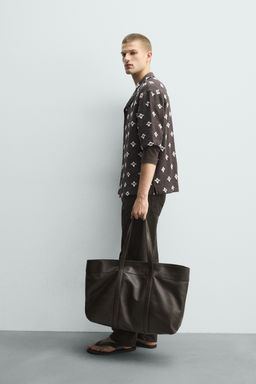 CAMISA JACQUARD TEXTURA / Marr?n / Topo - Zara фото 4