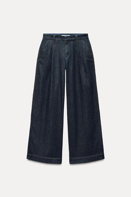 Z1975 WIDE-LEG MID-RISE DARTED JEANS - Zara фото 5