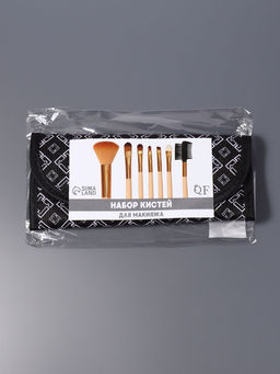 Набор кистей для макияжа PASTEL BLUSH, 7 шт., чехол на кнопке, бежевый