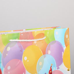 Пакет ламинированный С Днём рождения , L 28 х 38 х 9 см - Доступные радости фото 3