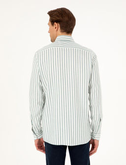 Ye_il Regular Fit _izgili Uzun Kollu G_mlek - Pierre cardin фото 5