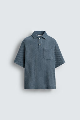 TEXTURED POLO SHIRT - Zara фото 7