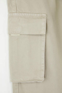 TRENDYOL MAN Ac?k Haki Unisex Regular Fit Lastikli Beli Baglamal? Kargo Cepli Pantolon TMNSS24PL00003 - Trendyolmilla фото 10