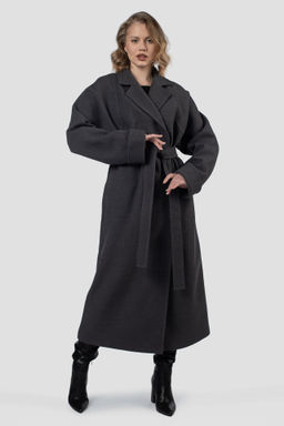 01-12215 Пальто женское демисезонное (пояс) - El podio фото 4