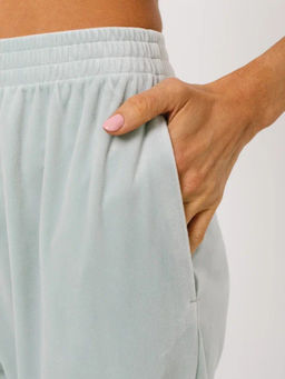 Пижама Кимоно+брюки из велюра OD-836-2 серо-зеленый