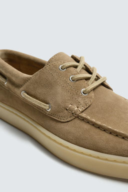 ZAPATO N?UTICO PIEL / Beige - Zara фото 6