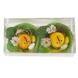 Набор из 2-х изделий декоративных "Гнездо пасхальное" (7*5,5), L14 W7,5 H6 см