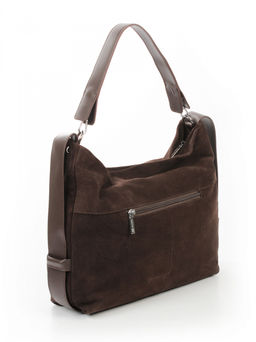 LACCOMA сумка АУ9902-Ф-коричневый натуральная замша хлопок  фото 4