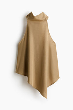 Top asim?trico con escote halter