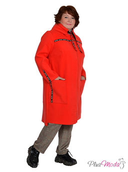 Пальто-куртка Модель №763 размеры 44-84 - Plusmoda фото 4