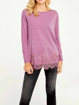 Пуловер, орхидея