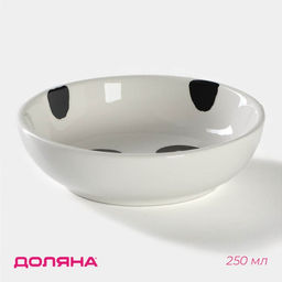 Салатник Доляна Панда, 250 мл, d=13 см, цвет белый