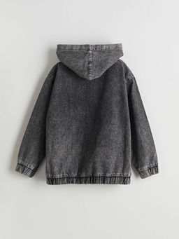 Kap??onlu Erkek ?ocuk Jean Ceket