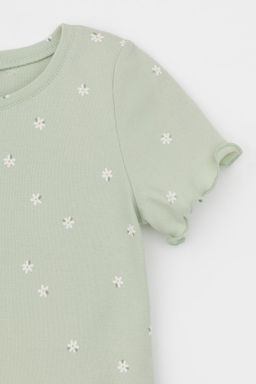 Crockid _ К 1632-1/морская пена,поле с ромашками пижама для дев  фото 2