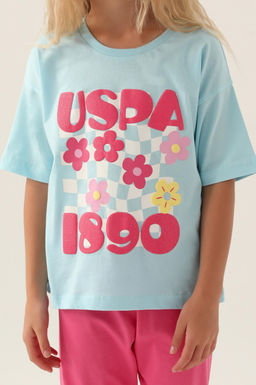 K_z _ocuk A__k Mavi Pijama Tak_m_ Sepette S_rpriz _ndirim - U.s. polo assn фото 5