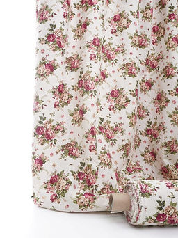 Хлопколен Чайная роза на суровом, СОРТ2, ш.1.5м, лен-20%, хлопок-80%, 125гр/м.кв - Купава фото 4