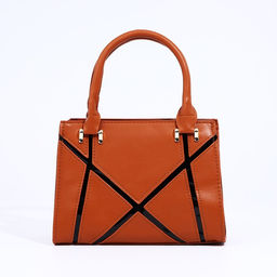 Сумка-тоут на молнии, цвет коричневый