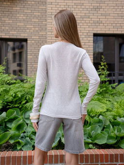 полупрозрачный лонгслив- паутинка - Binita фото 6