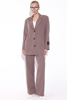 Пиджак Драйв (полоска/мокко)