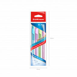 Цена за 50 шт. Ручка шариковая ErichKrause R-301 Stick Spring 0.7, цвет чернил синий (в коробке по 50 шт.)  фото 12