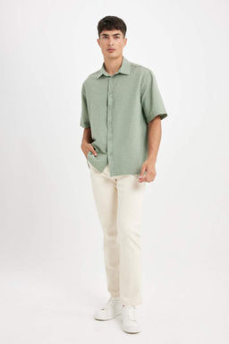 Джинсовые брюки Sergio Regular Fit Normal Mold с нормальной талией и зауженными штанинами - Defacto фото 4