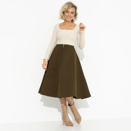 Юбка на молнии Вперёд в будущее (green)