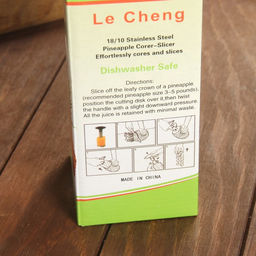 Нож фигурный для ананаса/нарезки фруктов, 9×25 см, чёрный