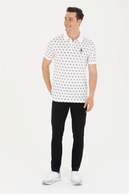 U. S. Polo Assn Мужская белая футболка с воротником-поло - U.s. polo assn фото 11