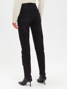 Утепленные женские джинсы мом на Байке