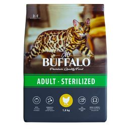 Баффало для стерилизованных кошек с курицей 1.8кг - Mr.Buffalo фото 2