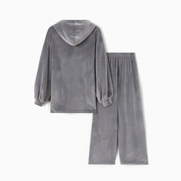 Костюм женский (толстовка, брюки) KAFTAN Plushy, размер 48-50, серый