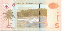 5 долларов 2012 года Суринам
