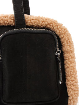 LACCOMA сумка P5659-2-черный эко кожа, искуственный мех полиэстер  фото 4