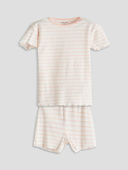 ?izgili K?z Bebek ?ortlu Pijama Tak?m