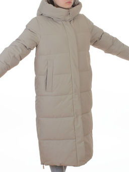 L667 BEIGE Пальто зимнее женское (200 гр. холлофайбер) - Fashion фото 2