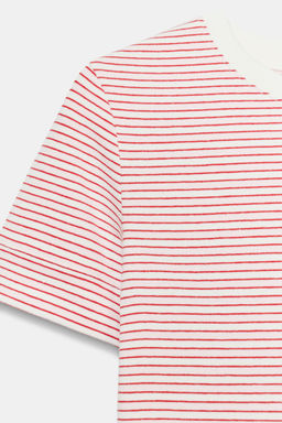 CAMISETA MINIMAL MANGA CORTA / Raya Roja - Zara фото 3