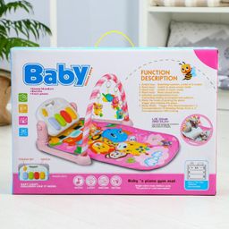 Развивающий коврик Жирафик, с пианино, голубой - Simaland фото 8