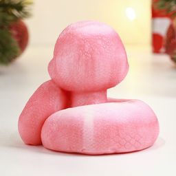 Фигурное мыло Змея Малыш градиент розовый - Мыльные штучки фото 3