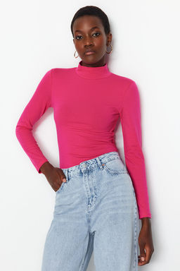 TRENDYOLMILLA Siyah Bal?kc? Yaka C?tc?tl? Orme Body TWOAW21BD0008