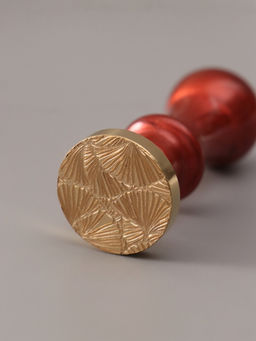 Печать для сургуча с пластиковой ручкой «Цветок веер», 6.3×2.5×2.5 см