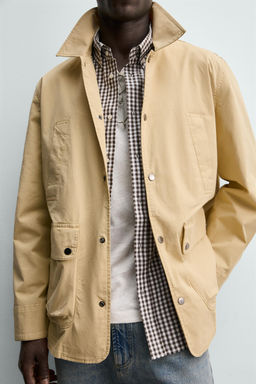 CAZADORA REGULAR FIT BOLSILLOS / Amarillo claro - Zara фото 6